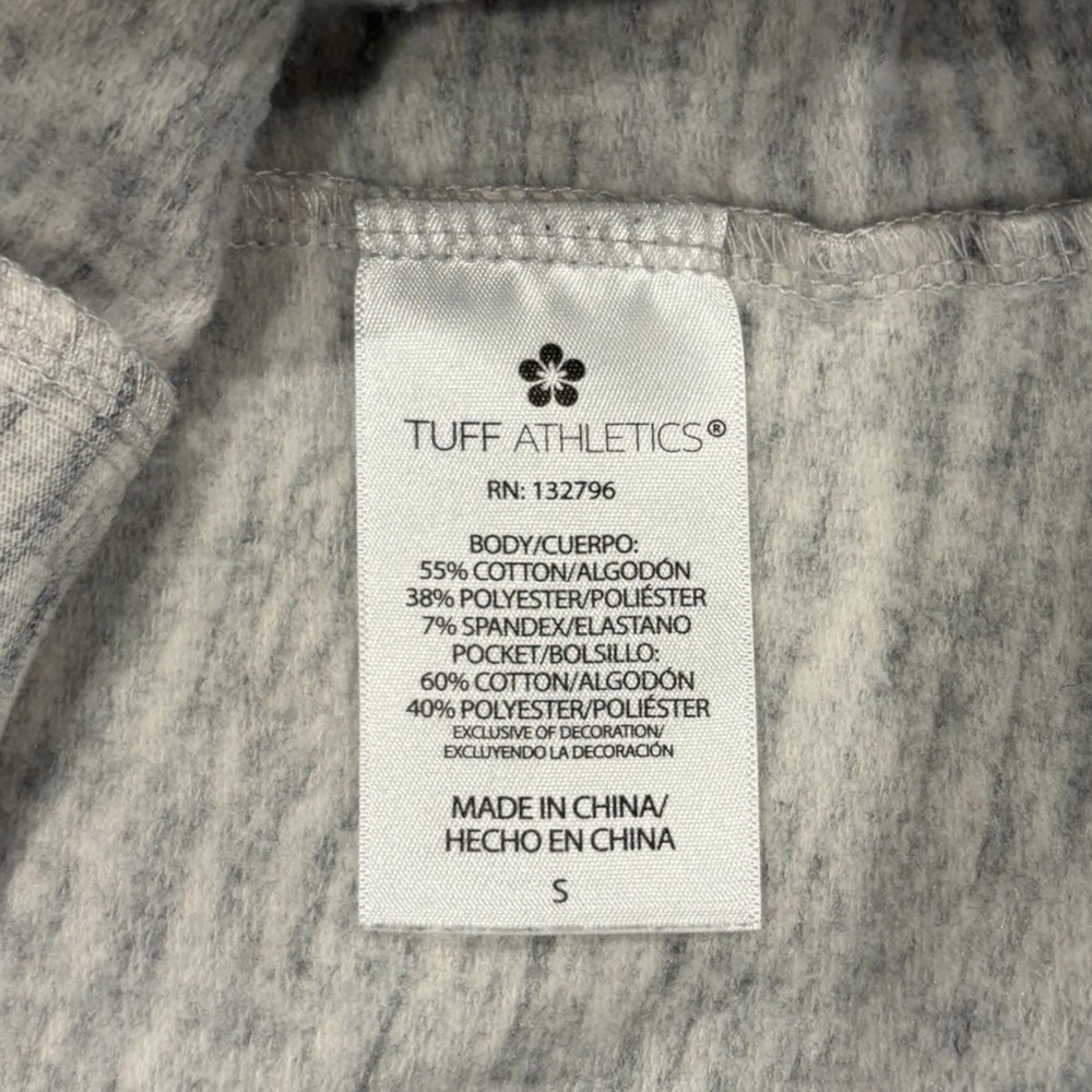 Tuff Athletics Gray Jacket ✨ Asymmetrical Zip Funnel‎ Neck Athleisure Women's S - Picture 5 of 6